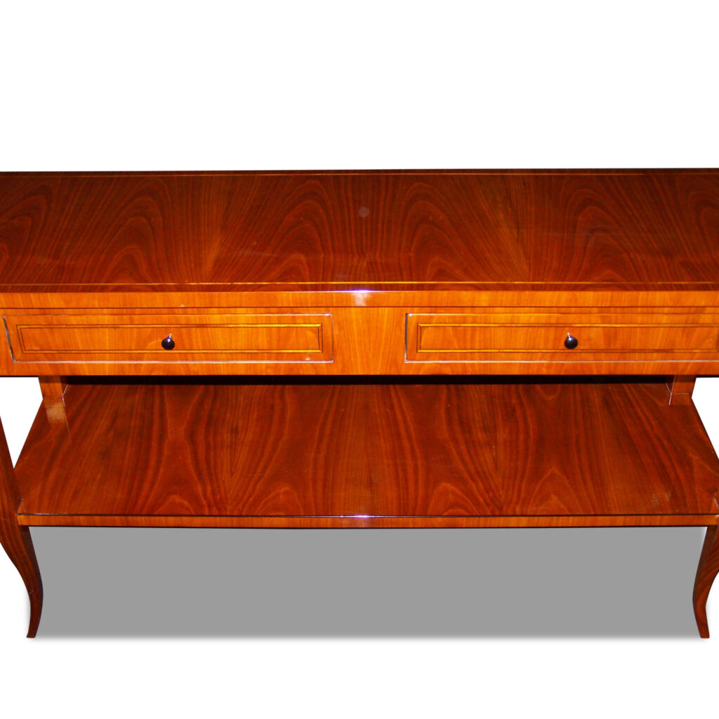 Biedermeier TV-Konsole, Kirschbaum oder Nussbaum - ANTIK-SHOP.DE