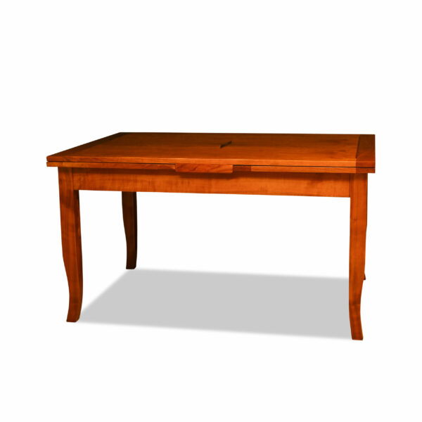 ANTIK SHOP Tisch Biedermeier Stil ausziehbar Biedermeier Stil, um 1900 Kirschbaum, hochglänzend lackiert