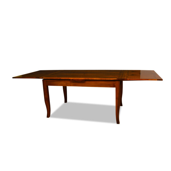 ANTIK SHOP Tisch Biedermeier Stil ausziehbar Biedermeier Stil, um 1900 Nußbaum, hochglänzend lackiert
