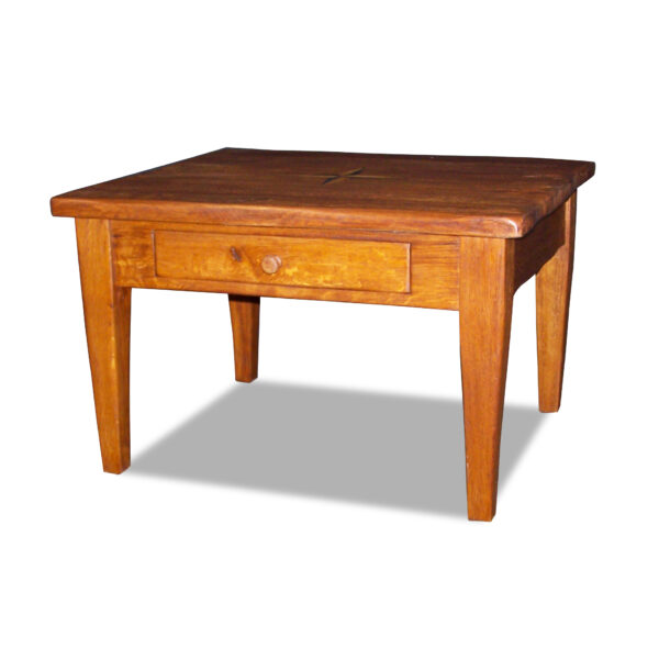 ANTIK SHOP Biedermeier Stil Sofatisch Biedermeier Stil, um 1900 Eiche, mattiert B: 80 cm T: 70 cm H: 50 cm