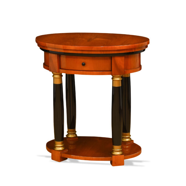ANTIK SHOP Biedermeier Stil Tischchen Biedermeier Stil, um 0 Kirschbaum bzw. Nußbaum, hochglänzend lackiert B: 62 cm T: 42 cm H: 66 cm