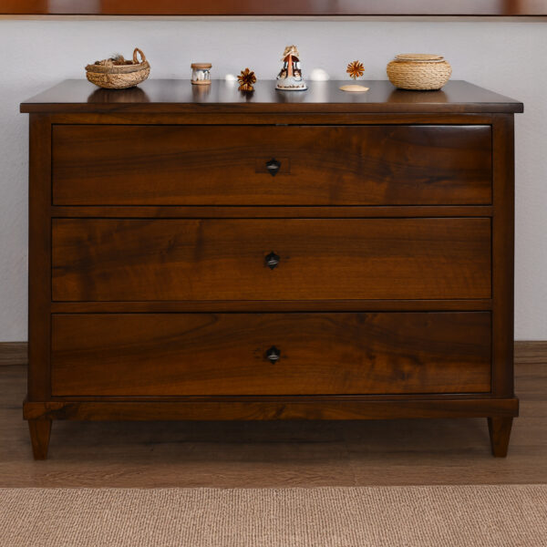 Kommode Biedermeier Nussbaum Schellack handpoliert | 4685_1