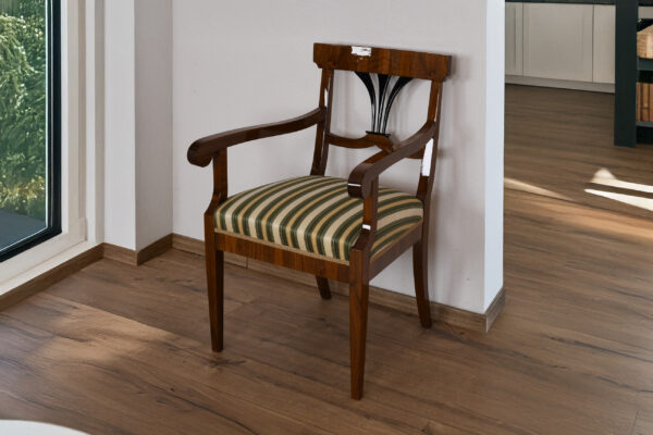 Armlehnstuhl Biedermeier Stil Nussbaum | 3410_3