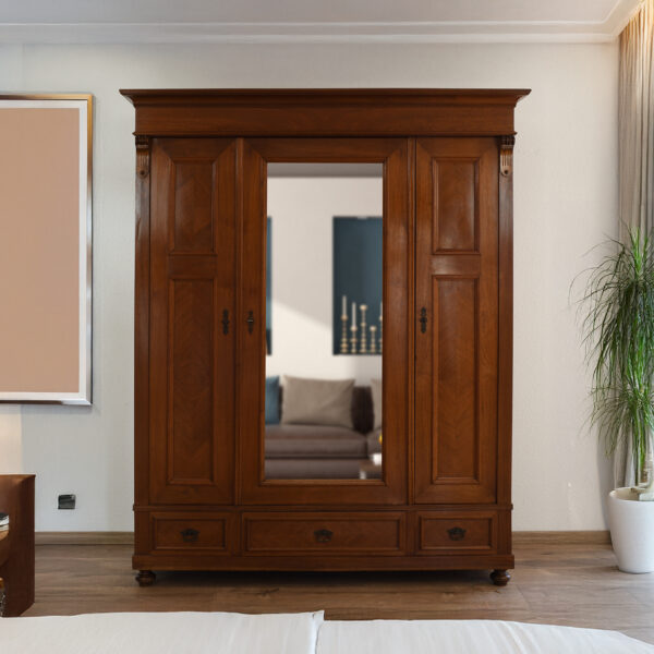 Schrank Gründerzeit Nussbaum seidenglanz | 4950_1