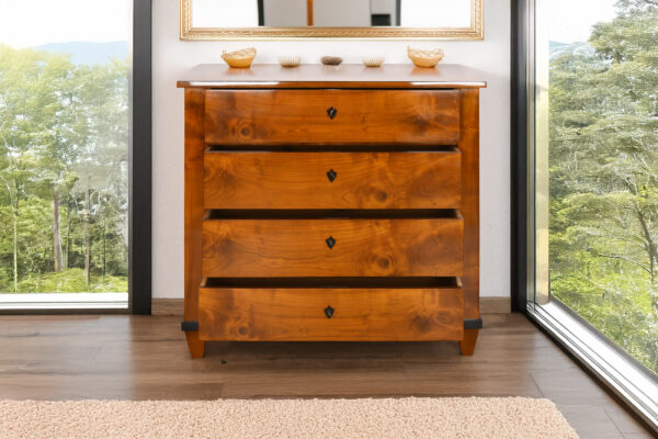 Kommode Biedermeier Kirschbaum Schellack handpoliert | 4222_3