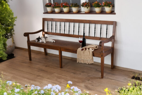 Bank Biedermeier Stil Lärche lasiert | 1638_2