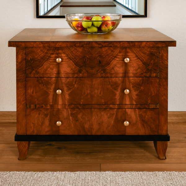 Kommode Biedermeier Nussbaum Schellack handpoliert | 4685_1