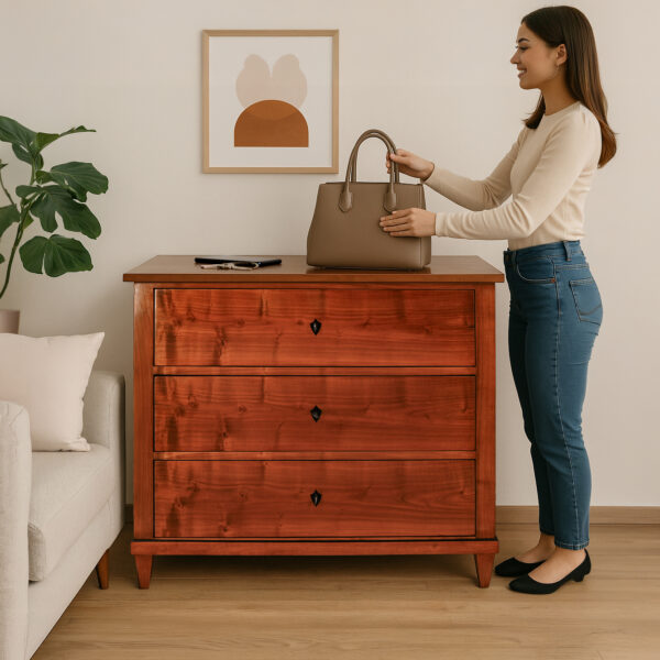 Kommode Biedermeier Kirschbaum Schellack handpoliert | 4815_5