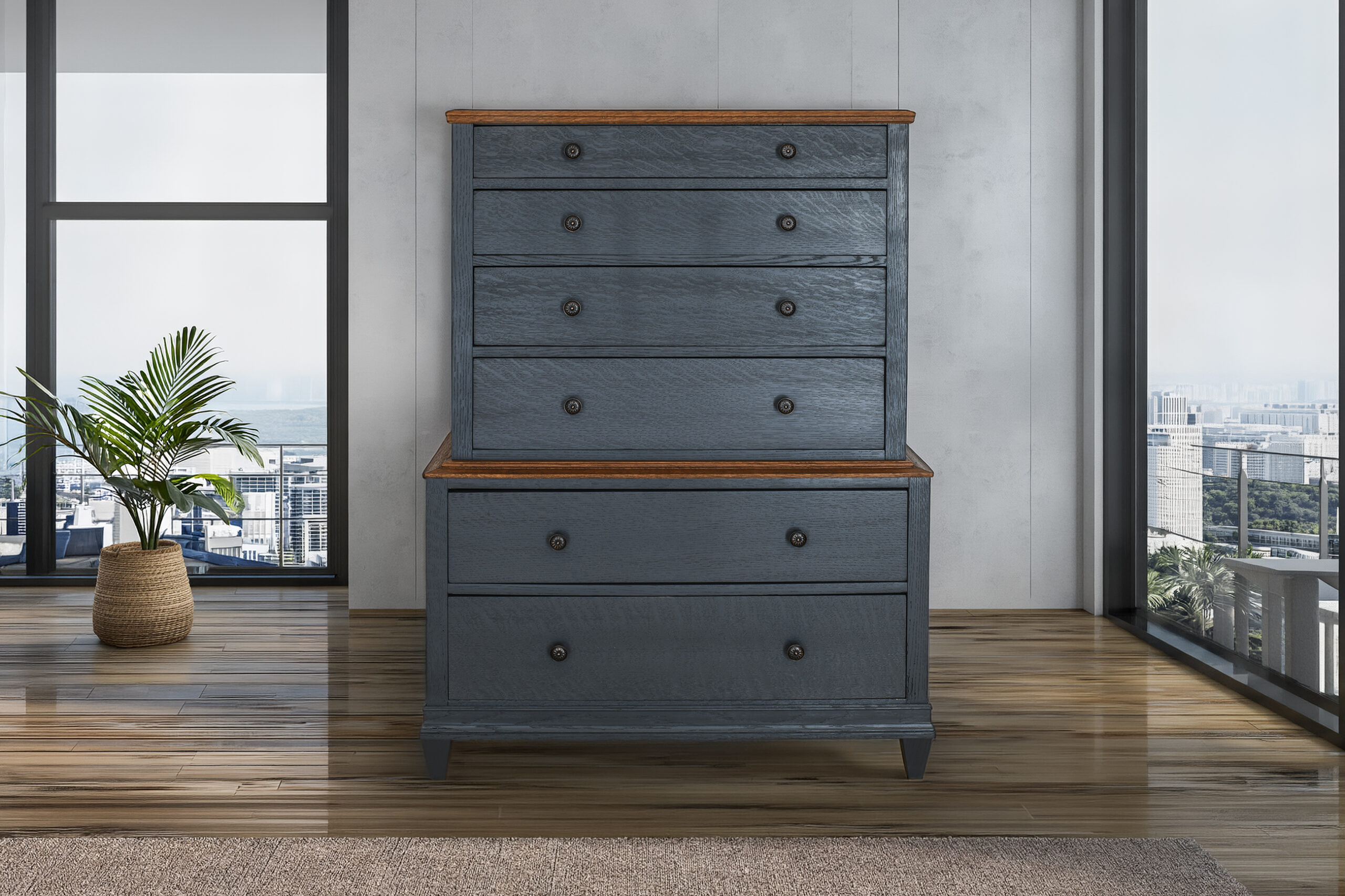 𝐃𝐞𝐬𝐢𝐠𝐧 𝐦𝐢𝐭 𝐂𝐡𝐚𝐫𝐚𝐤𝐭𝐞𝐫 – Kommode, Eiche, Shabby | 3800